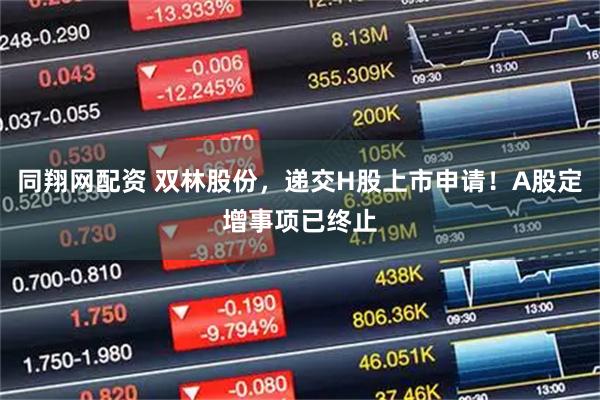 同翔网配资 双林股份，递交H股上市申请！A股定增事项已终止